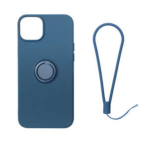 ROYALMONSTER iPhone 14Plus 用シリコン製ケース(リング付・ネイビーブルー) NV RM14PLSiliNV RM-14PLSili-NV ROYALMONSTER iPhone 14Plus 用シリコン製ケース(リング付・ネイビーブルー) NV RM14PLSiliNV RM-14PLSili-NV