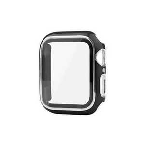 ROYALMONSTER Apple Watch保護カバー40mm(シルバー・ブラック) BK RM-8170BKSV