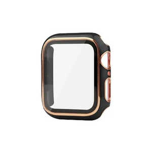 ROYALMONSTER Apple Watch保護カバー41mm(ローズゴールド・ブラック) BK RM-8180BKRG