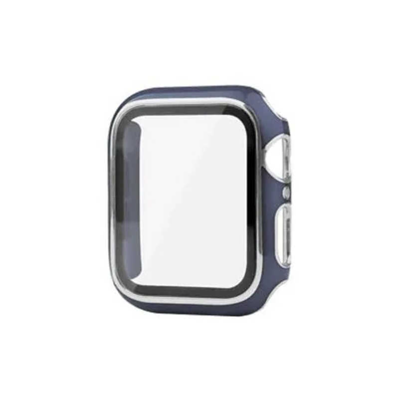 ROYALMONSTER ROYALMONSTER Apple Watch保護カバー44mm(シルバー・ネイビー) NV RM-8190NVSV RM-8190NVSV