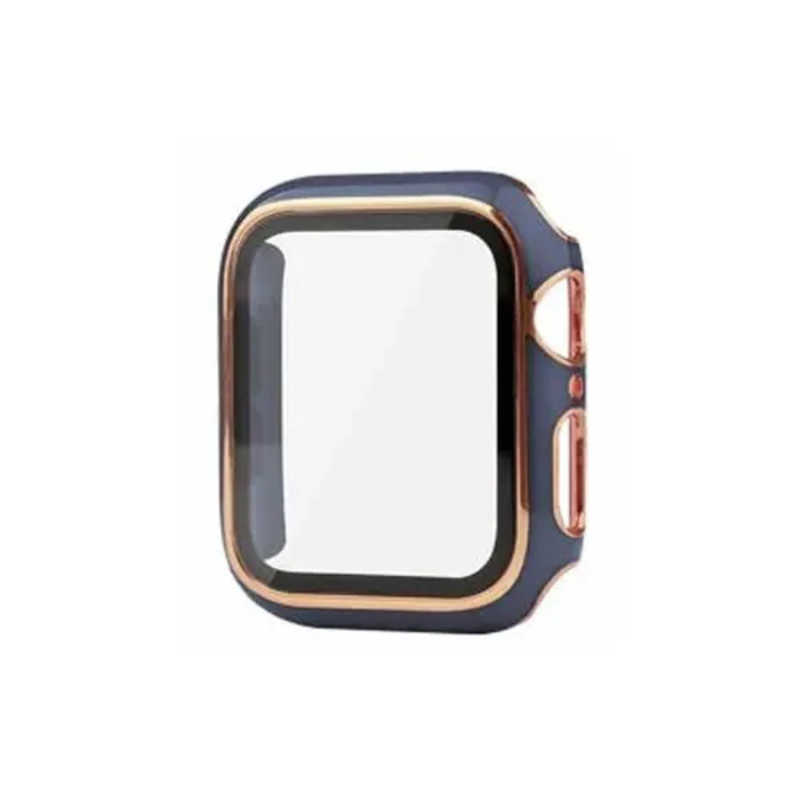 ROYALMONSTER ROYALMONSTER Apple Watch保護カバー45mm(ローズゴールド・ネイビー) NV RM-8200NVRG RM-8200NVRG