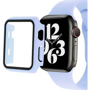 ROYALMONSTER Apple Watch スポーツタイプベルト＆ケース 45mm(パープル) PP RM-8165SP-PP