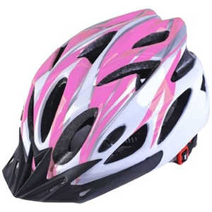 ROYALMONSTER 自転車用ヘルメット(フリーサイズ：頭囲：約59～67cm/ホワイト×ピンク) RM-HELMET-WHPK