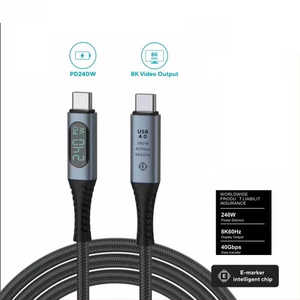 ROYALMONSTER 高速転送USB4.0対応ケーブル1m ［USB Power Delivery対応］ RM-8359CABLE