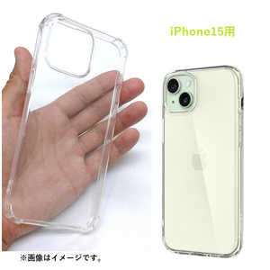 ROYALMONSTER iPhone 15 用 TPU素材クリア・ソフトケース CL RM-i15-CL