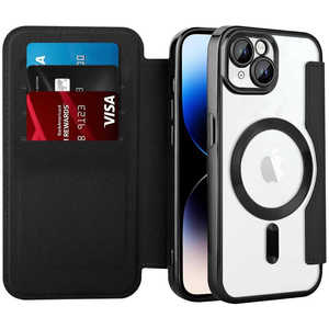 ROYALMONSTER RM iPhone15Plus MagSafe対応手帳型ケース BK RM-15MGPL-BK ROYALMONSTER RM iPhone15Plus MagSafe対応手帳型ケース BK RM-15MGPL-BK