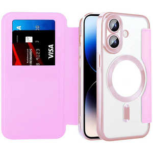 ROYALMONSTER iPhone16 MagSafe対応 手帳型ケース PK RM-16MG-PK ROYALMONSTER iPhone16 MagSafe対応 手帳型ケース PK RM-16MG-PK