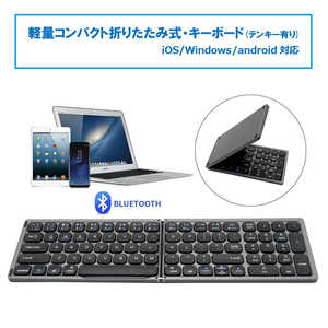 ROYALMONSTER yʃRpNg܂肽ݎEL[{[h(eL[t) mCX /Bluetoothn BK RM-2554