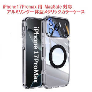ROYALMONSTER iPhone17Promaxp MagSafeΉ A~Ǒ^P[X ubN RM8293-17PM-BK