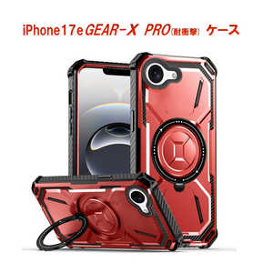 ROYALMONSTER iPhone 17e MagSafe�Ή��P�[�X GEAR-X PRO RD RM-7808-17eRD