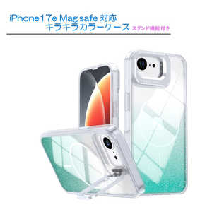 ROYALMONSTER iPhone 17e �p Magsafe�Ή� ���炫��J���[ �N���A�P�[�X GR RM-8294e-GR