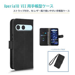 ROYALMONSTER Xperia10 VII�p�蒠�^�P�[�X �u���b�N RM-8312BK