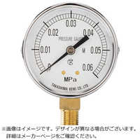 高島計器 高島 一般圧力計(A枠立型・φ60)圧力レンジ0.0～0.16MPa G1/4