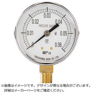 高島計器 高島 一般圧力計(A枠立型・φ60)圧力レンジ0.0?0.4MPa R1/4 1012040 高島計器 高島 一般圧力計(A枠立型・φ60)圧力レンジ0.0?0.4MPa R1/4 1012040