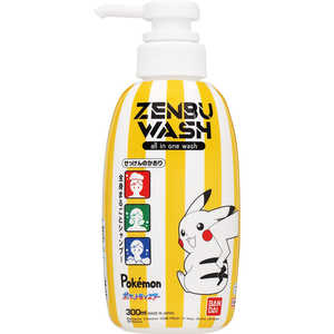 バンダイ BANDAI ZENBUWASH ポケットモンスター 300ml バンダイ BANDAI ZENBUWASH ポケットモンスター 300ml