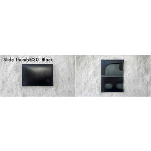 SIONWORKS (1秒で好印象)薄さ4mmの「開けない名刺入れ」Slide Thumb30 ブラック Slide Thumb slidethumb-30-black