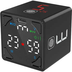 LLANO llano TickTime Cube 楽しく時間管理ができるポモドーロタイマー ブラック TK1-BL1 LLANO llano TickTime Cube 楽しく時間管理ができるポモドーロタイマー ブラック TK1-BL1