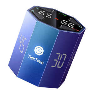 LLANO llano TickTime MAX ポモドーロタイマー 生産性アップ・集中力向上 手のひらサイズ 3/5/10/15/25/30/45/60分 ブルー TK2C-B1 LLANO llano TickTime MAX ポモドーロタイマー 生産性アップ・集中力向上 手のひらサイズ 3/5/10/15/25/30/45/60分 ブルー TK2C-B1