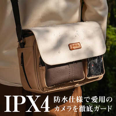 LLANO カメラバッグS6 たっぷり入る大容量6L×多機能な収納ポケット11個 