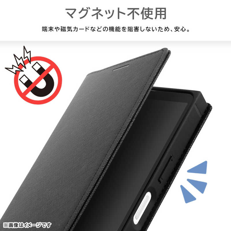 INGREM INGREM Xperia 10 V 耐衝撃 手帳型レザーケース KAKU Durable トープ/ライトグレー IN-RXP10M5TBC9/TGR IN-RXP10M5TBC9/TGR