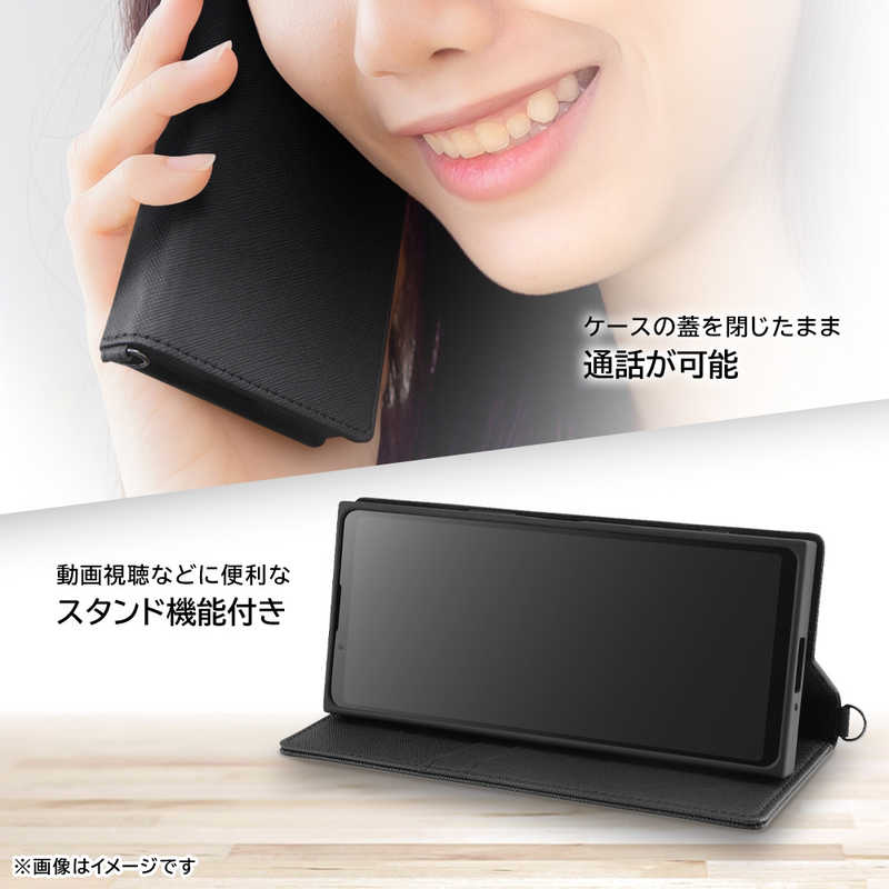 INGREM INGREM Xperia 10 V 耐衝撃 手帳型レザーケース KAKU Durable トープ/ライトグレー IN-RXP10M5TBC9/TGR IN-RXP10M5TBC9/TGR