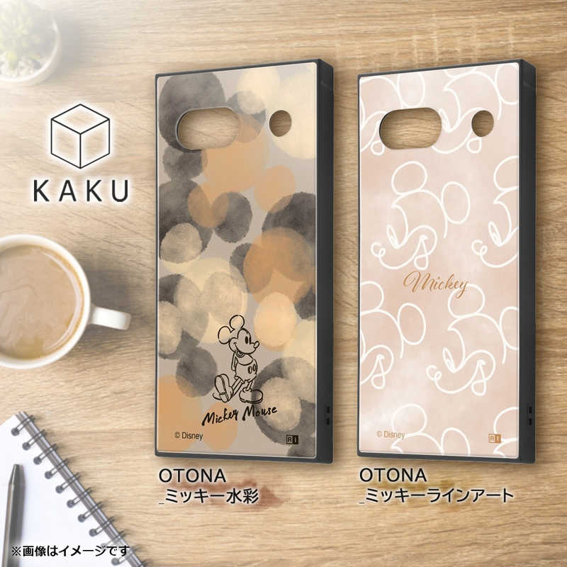 INGREM INGREM Google Pixel 7a 『ディズニーキャラクター』耐衝撃ハイブリッドケース KAKU OTONA ミッキー水彩  IQ-DGP7AK3TB/MK17 IQ-DGP7AK3TB/MK17