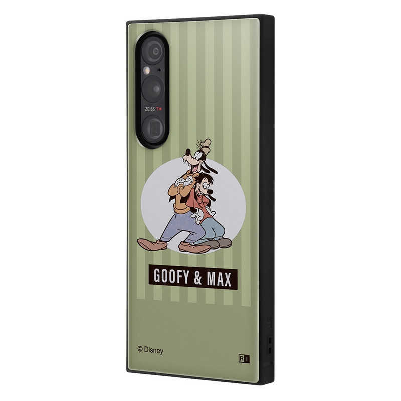 INGREM INGREM Xperia 1 V 『ディズニーキャラクター』耐衝撃ハイブリッドケース グーフィー＆マックス 80年代 IQDXP1M5K3TBGFM1 IQDXP1M5K3TBGFM1