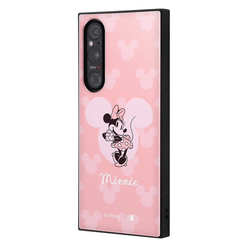 INGREM INGREM Xperia 1 V 『ディズニーキャラクター』耐衝撃ハイブリッドケース ミニーマウス ピンク IQDXP1M5K3TBMN15 IQDXP1M5K3TBMN15