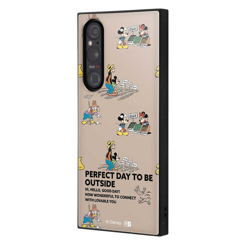 INGREM INGREM Xperia 1 V 『ディズニーキャラクター』耐衝撃ハイブリッドケース アースデイ ファーマー IQDXP1M5K3TBMAF5 IQDXP1M5K3TBMAF5