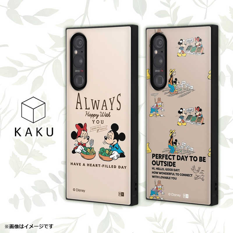 INGREM INGREM Xperia 1 V 『ディズニーキャラクター』耐衝撃ハイブリッドケース アースデイ ファーマー IQDXP1M5K3TBMAF5 IQDXP1M5K3TBMAF5
