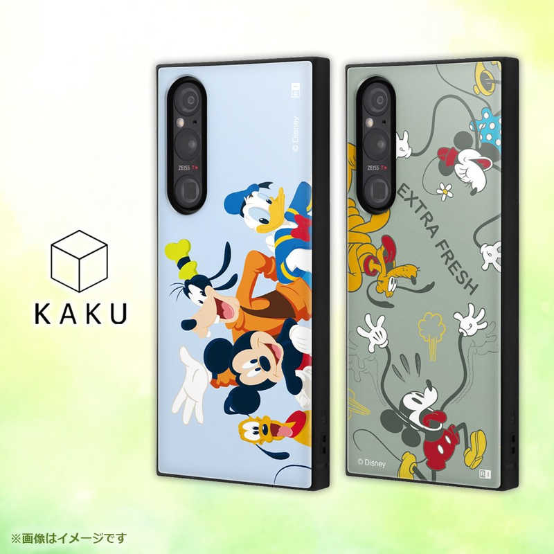 INGREM INGREM Xperia 1 V 『ディズニーキャラクター』耐衝撃ハイブリッドケース ミッキー＆フレンズ 3 IQDXP1M5K3TBMAF7 IQDXP1M5K3TBMAF7