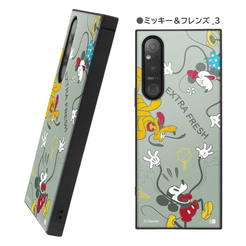INGREM INGREM Xperia 1 V 『ディズニーキャラクター』耐衝撃ハイブリッドケース ミッキー＆フレンズ 3 IQDXP1M5K3TBMAF7 IQDXP1M5K3TBMAF7