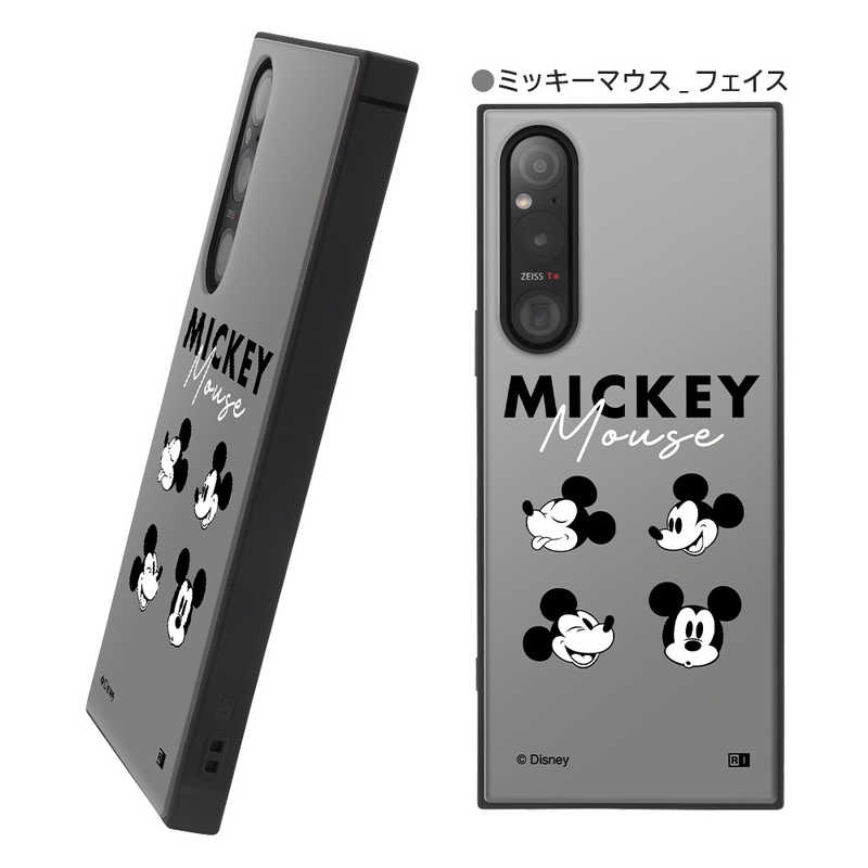 INGREM INGREM Xperia 1 V 『ディズニーキャラクター』耐衝撃ハイブリッドケース ミニーマウス フェイス IQDXP1M5K3TBMN7 IQDXP1M5K3TBMN7