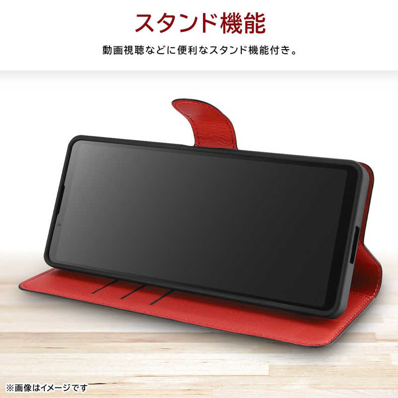 INGREM INGREM Xperia 1 V 『マーベル』耐衝撃 手帳型レザーケースマグネット マーベルロゴ 3 IJ-DMXP1M5ELC1BR/MV5 IJ-DMXP1M5ELC1BR/MV5