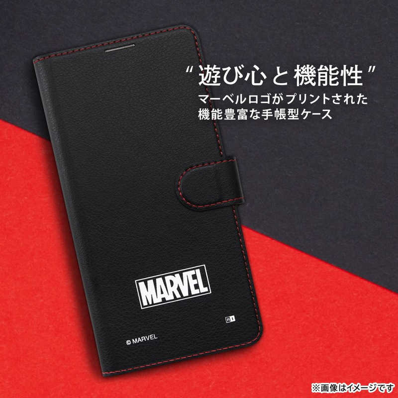 INGREM INGREM AQUOS R8 pro 『マーベル』耐衝撃 手帳型レザーケースマグネット マーベルロゴ 3  IJ-DMAQF1ELC1BR/MV5 IJ-DMAQF1ELC1BR/MV5