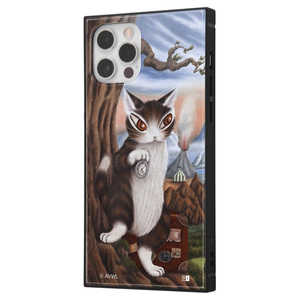 INGREM iPhone 12 / 12 Pro 『猫のダヤン』耐衝撃ハイブリッドケース ダヤン 旅 IQ-IP27K3TB/DY1