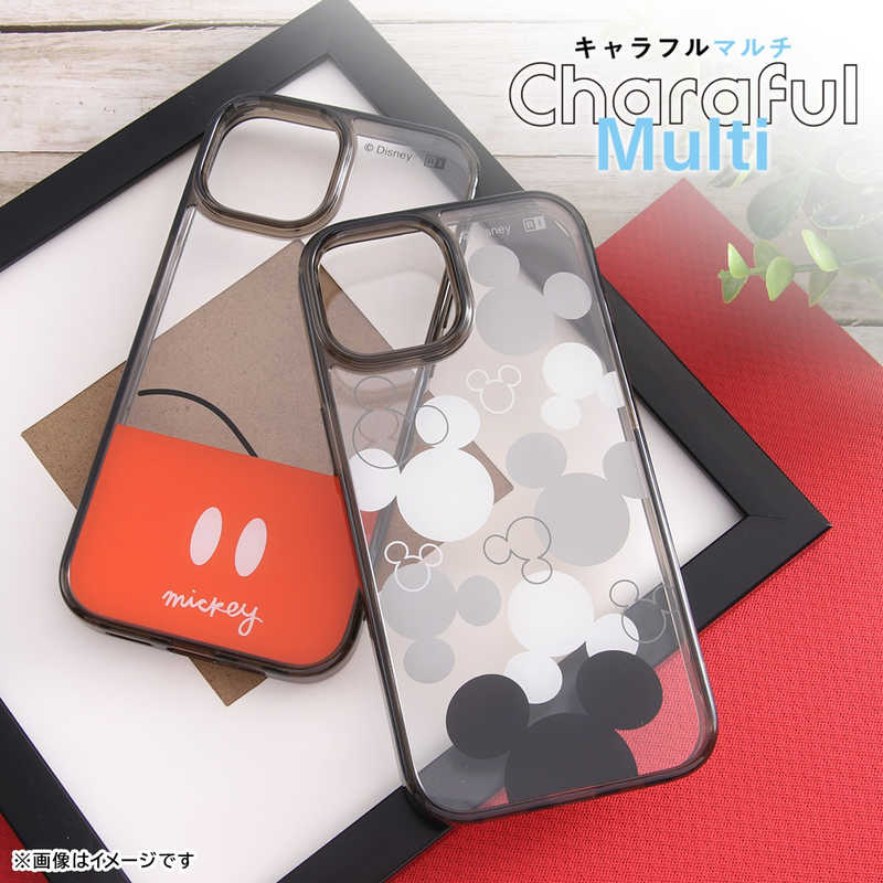 INGREM INGREM iPhone 15 ディズニー ハイブリッドケース Charaful Multi ミッキーマウスカラー 2 IN-DP41UC2/MK27 IN-DP41UC2/MK27