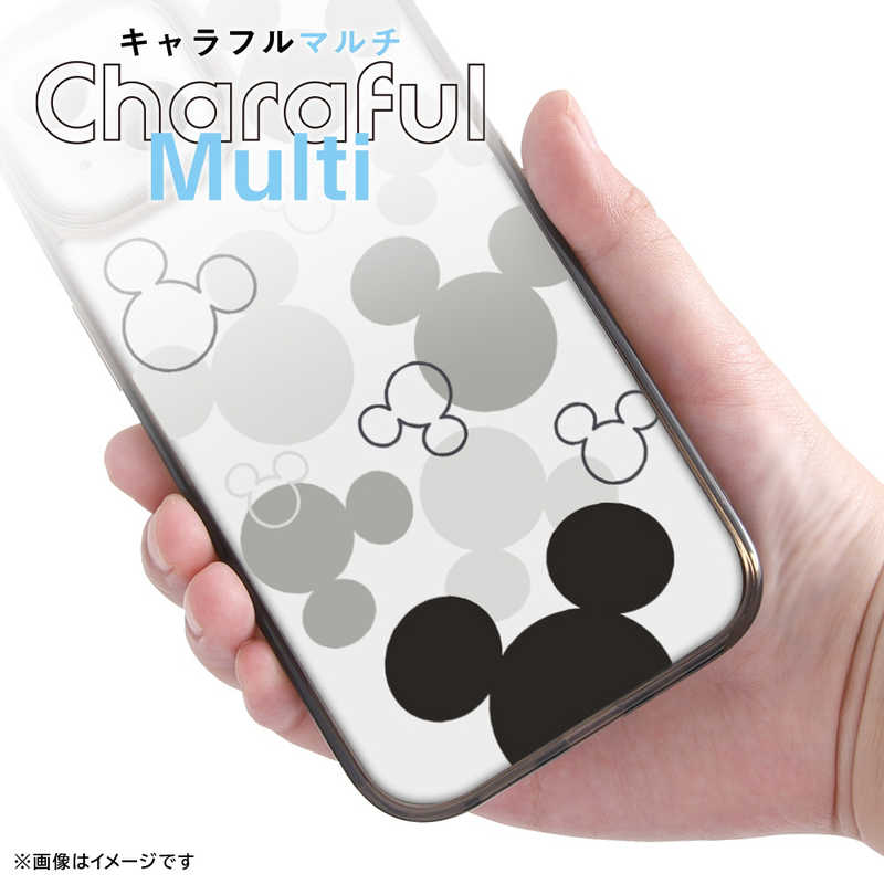 INGREM INGREM iPhone 15 ディズニー ハイブリッドケース Charaful Multi ミッキーマウスカラー 2 IN-DP41UC2/MK27 IN-DP41UC2/MK27