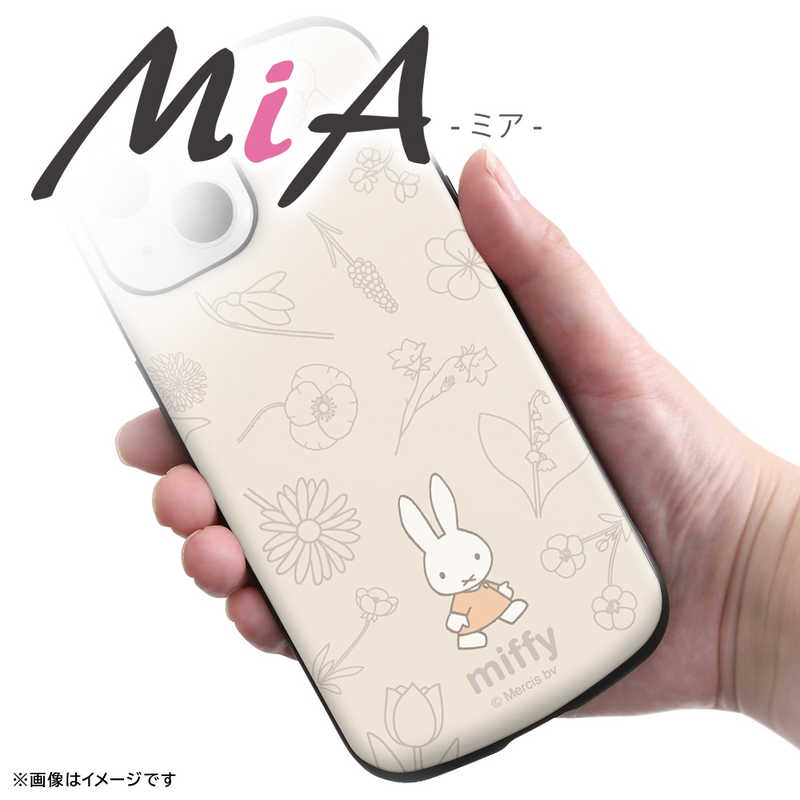 INGREM INGREM iPhone15 ミッフィー 耐衝撃ケース MiA フラワー INBP41AC4MF49 INBP41AC4MF49