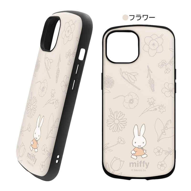 INGREM INGREM iPhone15 ミッフィー 耐衝撃ケース MiA フラワー INBP41AC4MF49 INBP41AC4MF49