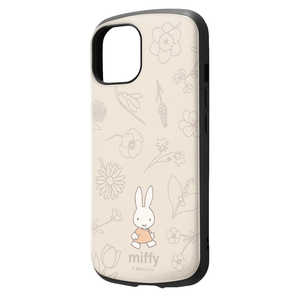 INGREM iPhone15 ミッフィー 耐衝撃ケース MiA フラワー INBP41AC4MF49