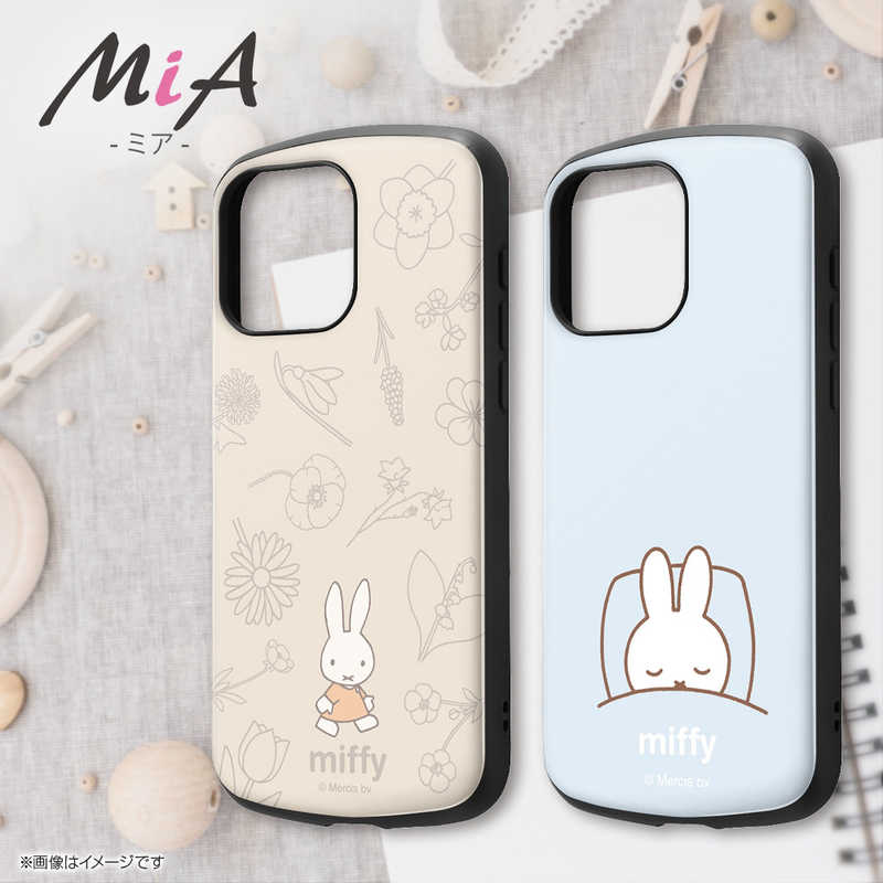 INGREM INGREM iPhone 15 Pro Max(6.7インチ) ミッフィー / 耐衝撃ケース MiA/フラワー INBP44AC4MF49 INBP44AC4MF49