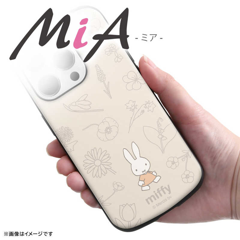 INGREM INGREM iPhone 15 Pro Max(6.7インチ) ミッフィー / 耐衝撃ケース MiA/フラワー INBP44AC4MF49 INBP44AC4MF49