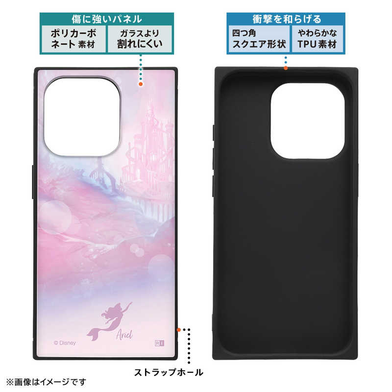 INGREM INGREM iPhone15 Pro ディズニー ハイブリッドケース KAKU アリエル キングトリトンキャッスル IQDP42K3TBAR5 IQDP42K3TBAR5