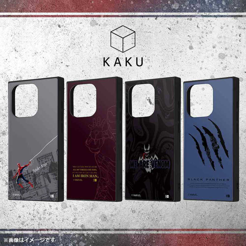 INGREM INGREM iPhone15 Pro マーベル ハイブリッドケース KAKU スパイダーマン 2 IQDMP42K3TBSPM2 IQDMP42K3TBSPM2