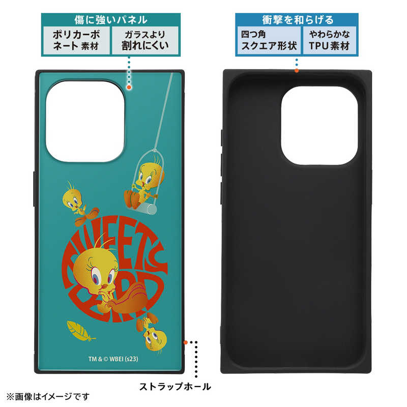 INGREM INGREM iPhone15 Pro ルーニー･テューンズ ハイブリッドケース KAKU ルーニー･テューンズ 集合 IQWP42K3TBLN5 IQWP42K3TBLN5