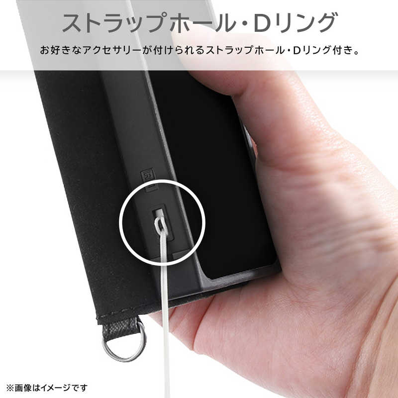 INGREM INGREM Xperia 5 V 耐衝撃 手帳型レザーケース KAKU Durable トープ/ライトグレー IN-RXP5M5TBC9/TGR IN-RXP5M5TBC9/TGR