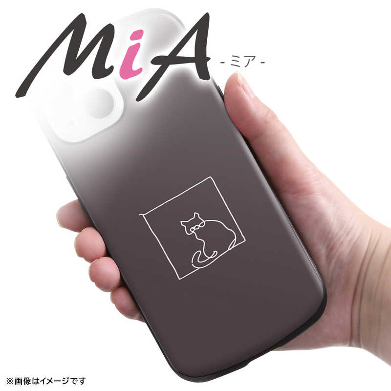 INGREM INGREM AQUOS sense8 超！ 保護ケース MiA-collection ネコ/グレー IN-CAQM3AC4/NK1 IN-CAQM3AC4/NK1