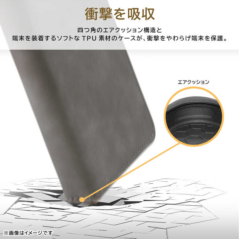 INGREM INGREM AQUOS sense8 耐衝撃 手帳型レザーケース Raffine ピンク IN-AQM3DML1/P IN-AQM3DML1/P
