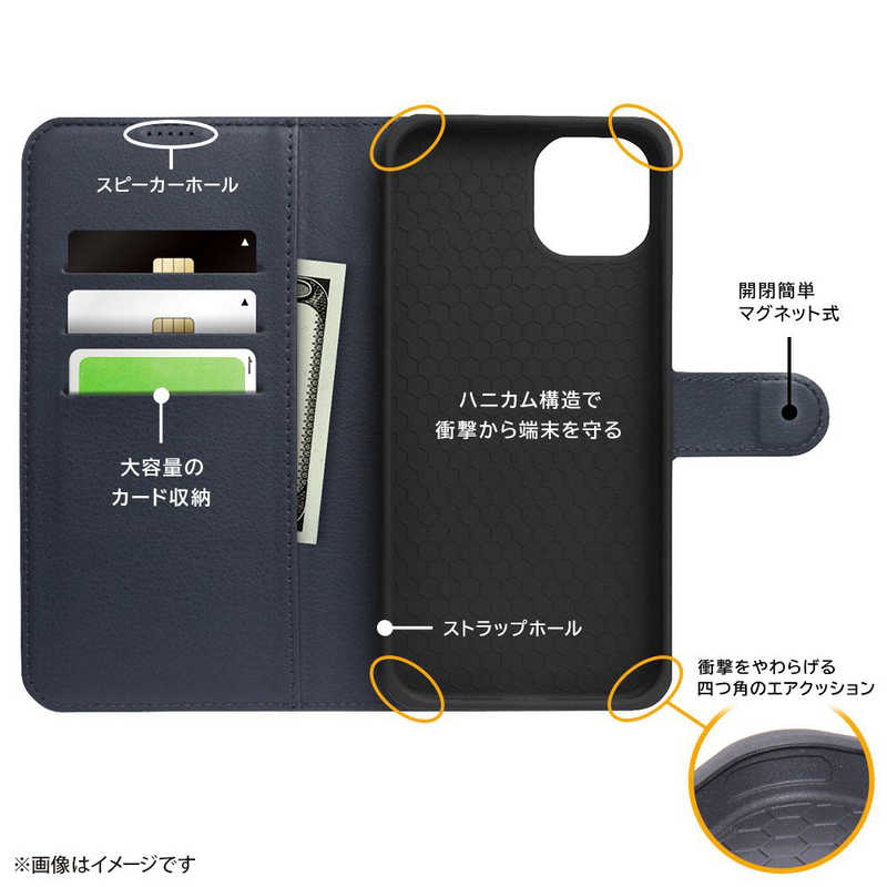 INGREM INGREM iPhone15 Plus トムとジェリー 手帳型レザーケース シンプル マグネット ジェリー ひょっこり IJWP43ELC1DKTJ56 IJWP43ELC1DKTJ56